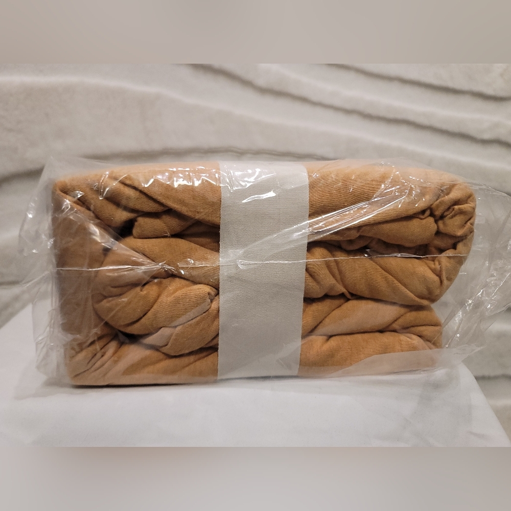 Casaluna Duvet Set Full/Queen Jersey Bronze Brown Flash Cover & 2 Sham Set - Picture 4 of 8